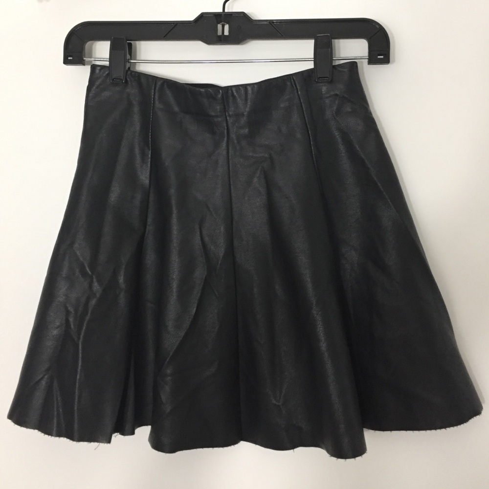 Brandy Melville Black Leather Skirt